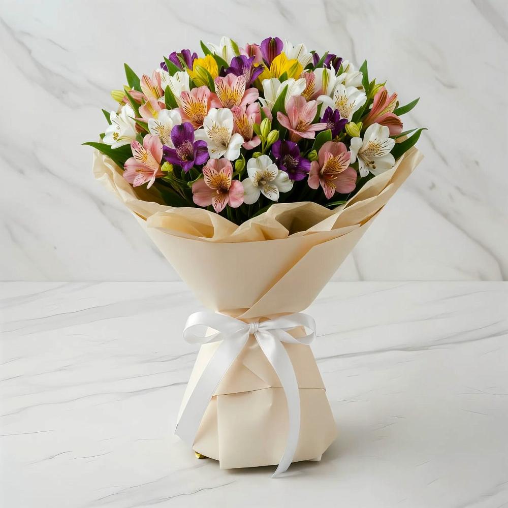 Букет цветов из: Альстромерии в Редкино