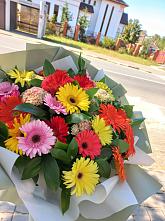 Букет цветов из:  Герберы #REPLACE_PRED# Редкино