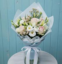 Букет цветов из:  Розы и Лизиантусы #REPLACE_PRED# Редкино